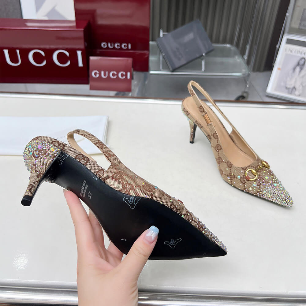 Gvc*1 Women’s slingback pump with crystal Horsebit