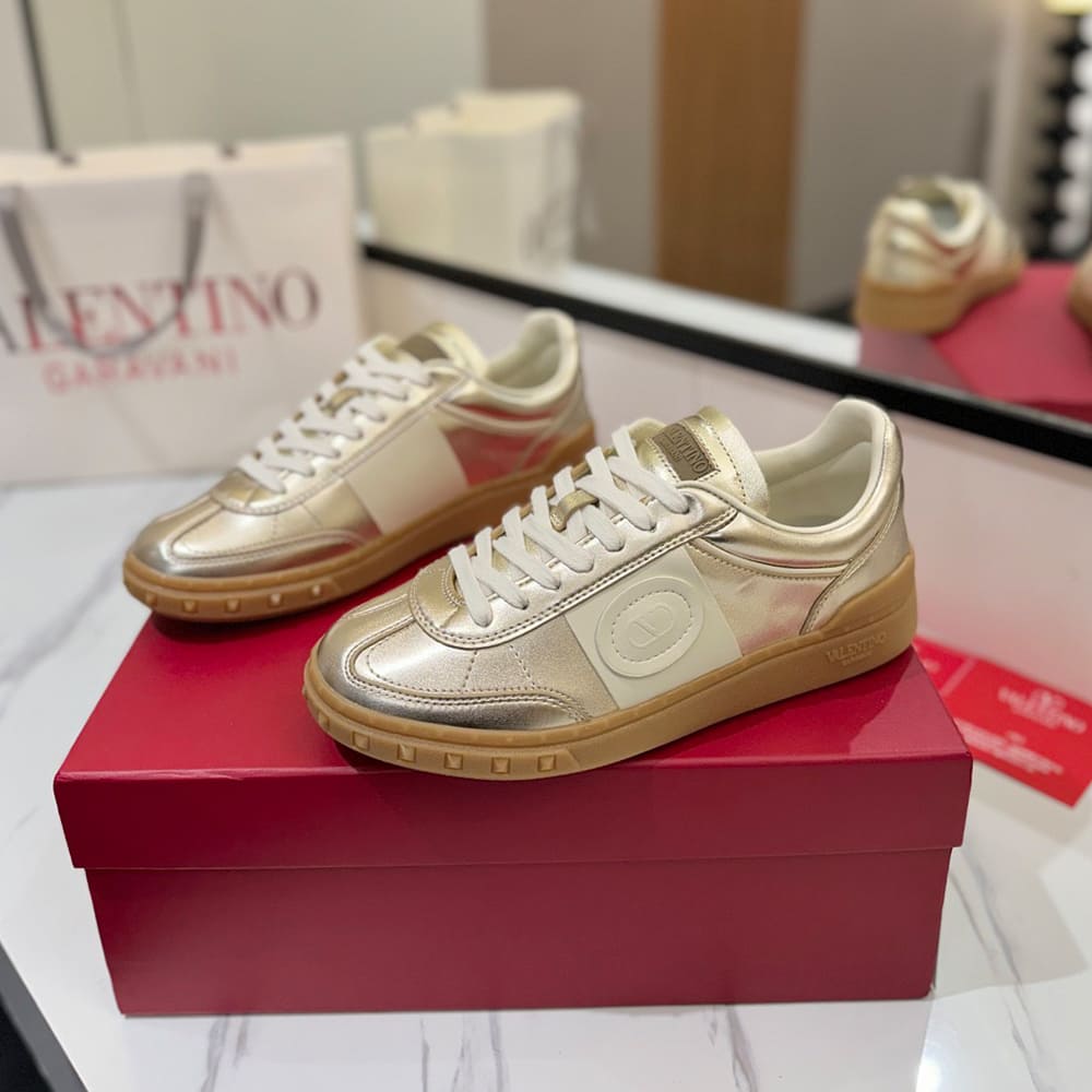 Va1e*ntin0 Women’s UPVILLAGE calfskin sneakers