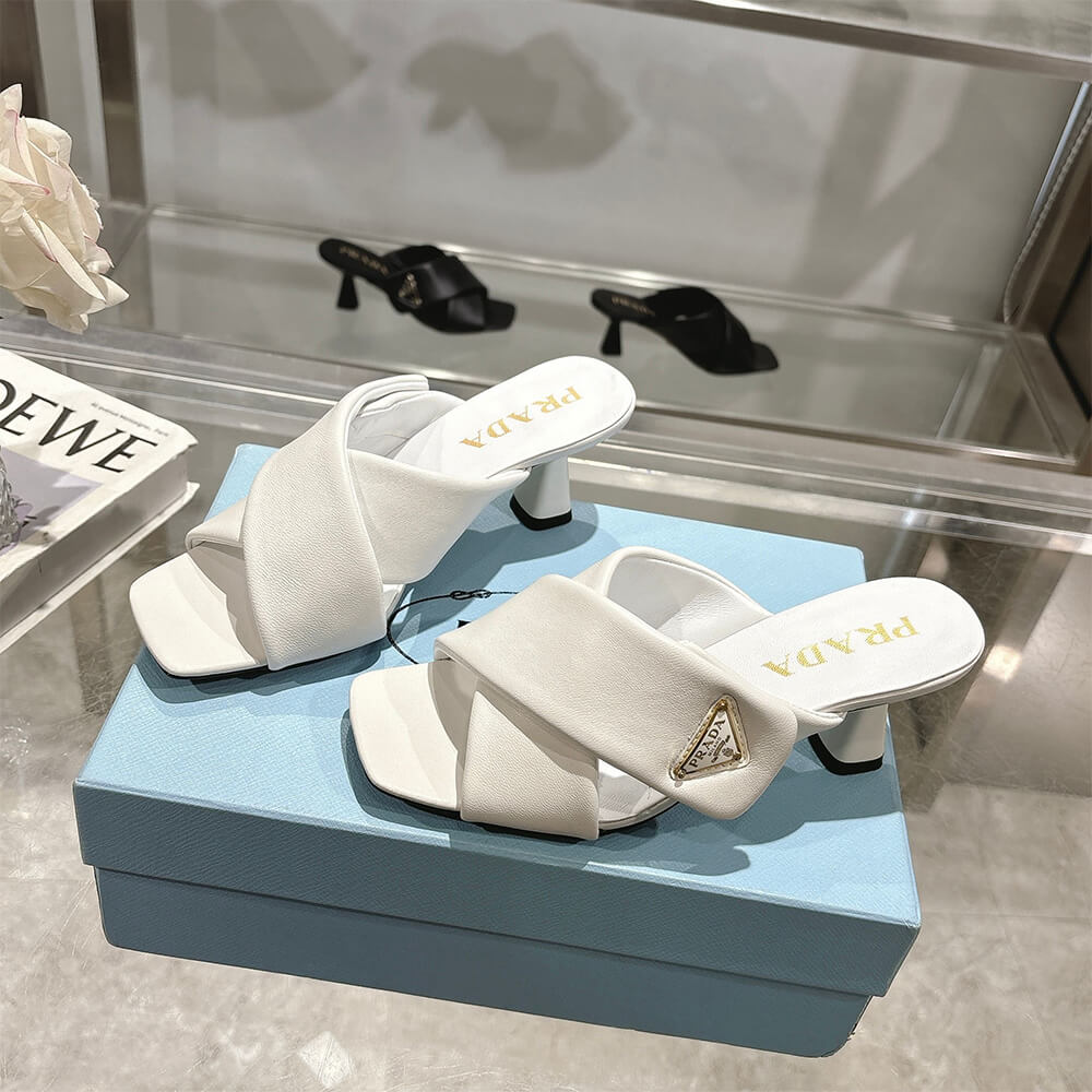 Pra*a Padded nappa leather sandals