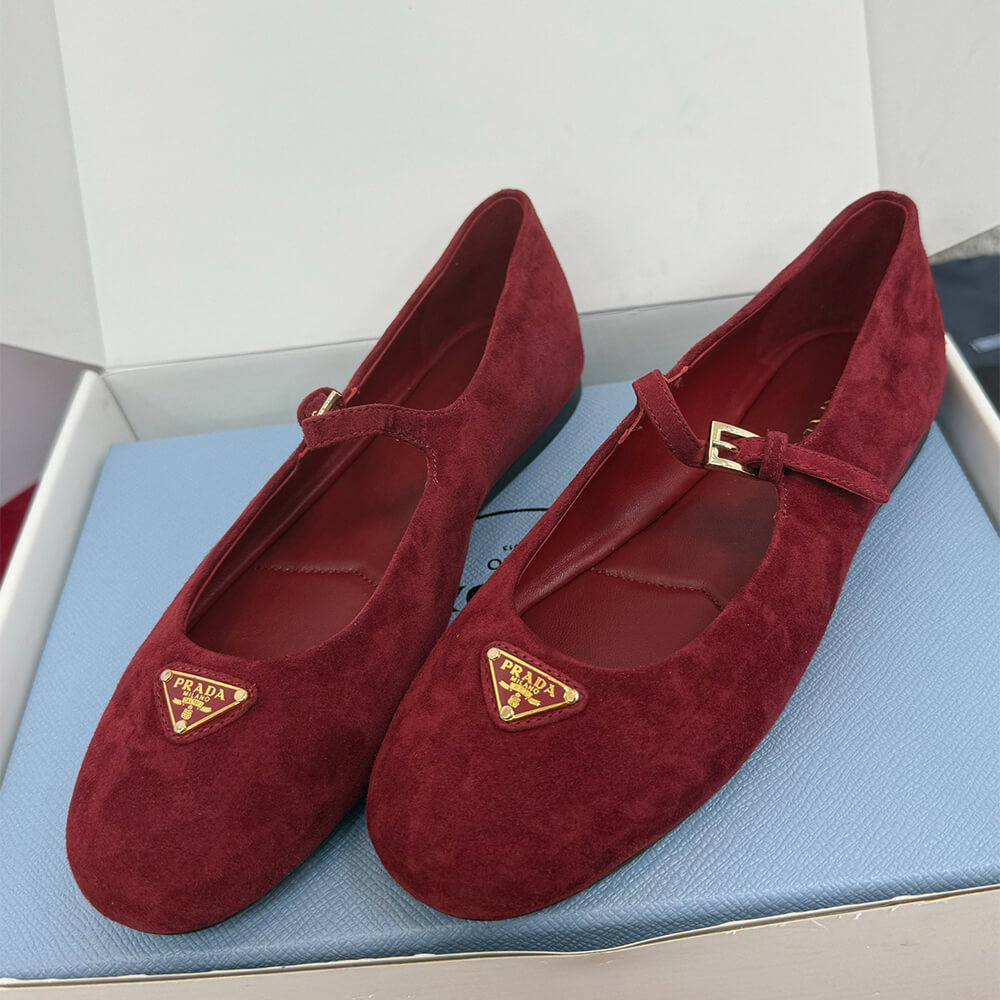 Pra*a Suede ballerinas