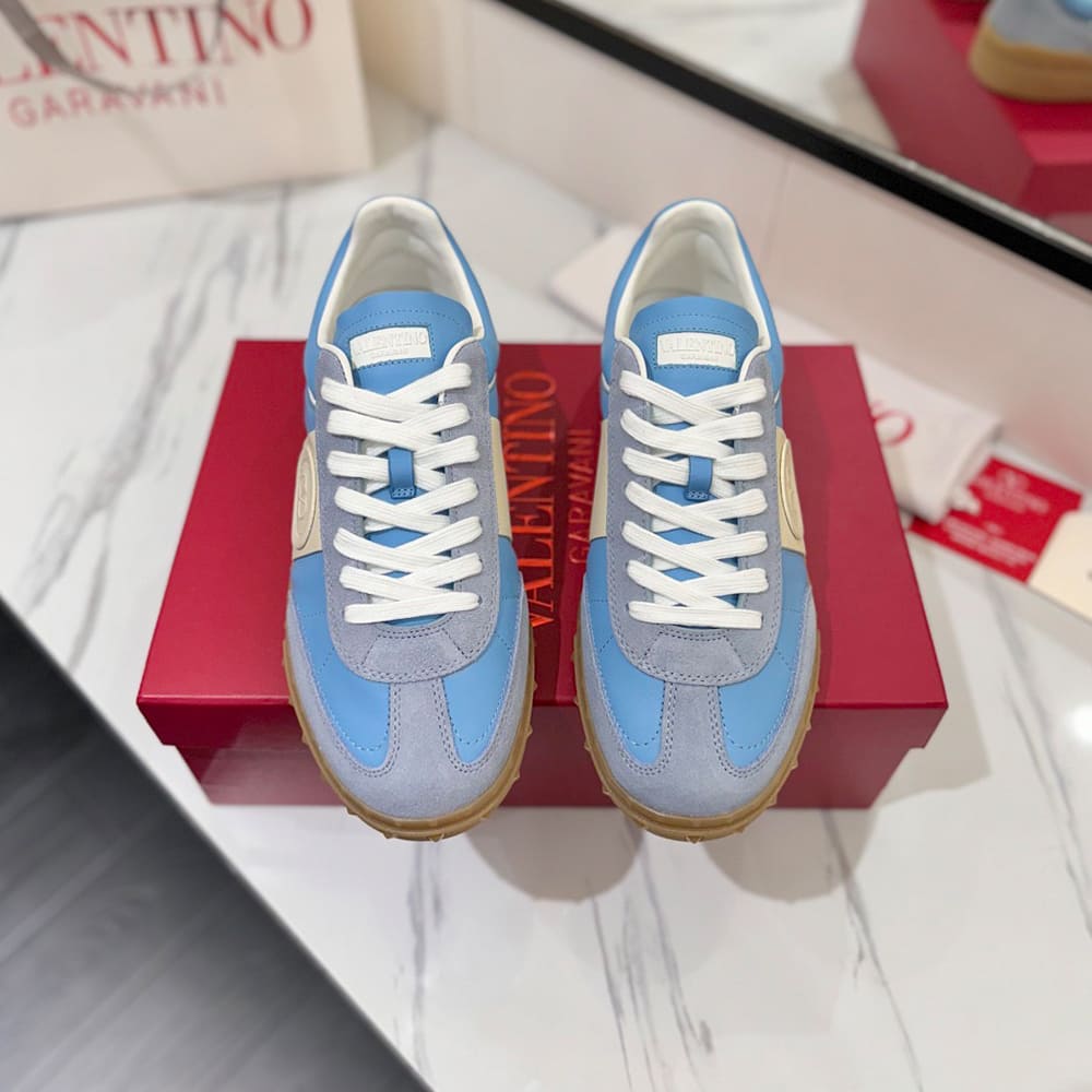 Va1e*ntin0 Women’s UPVILLAGE calfskin low-top sneakers
