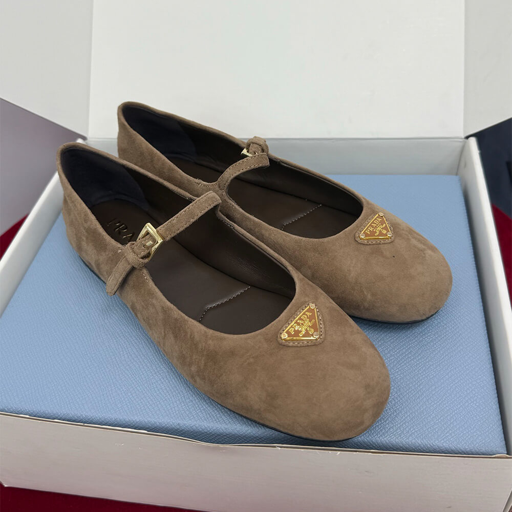 Pra*a Suede ballerinas