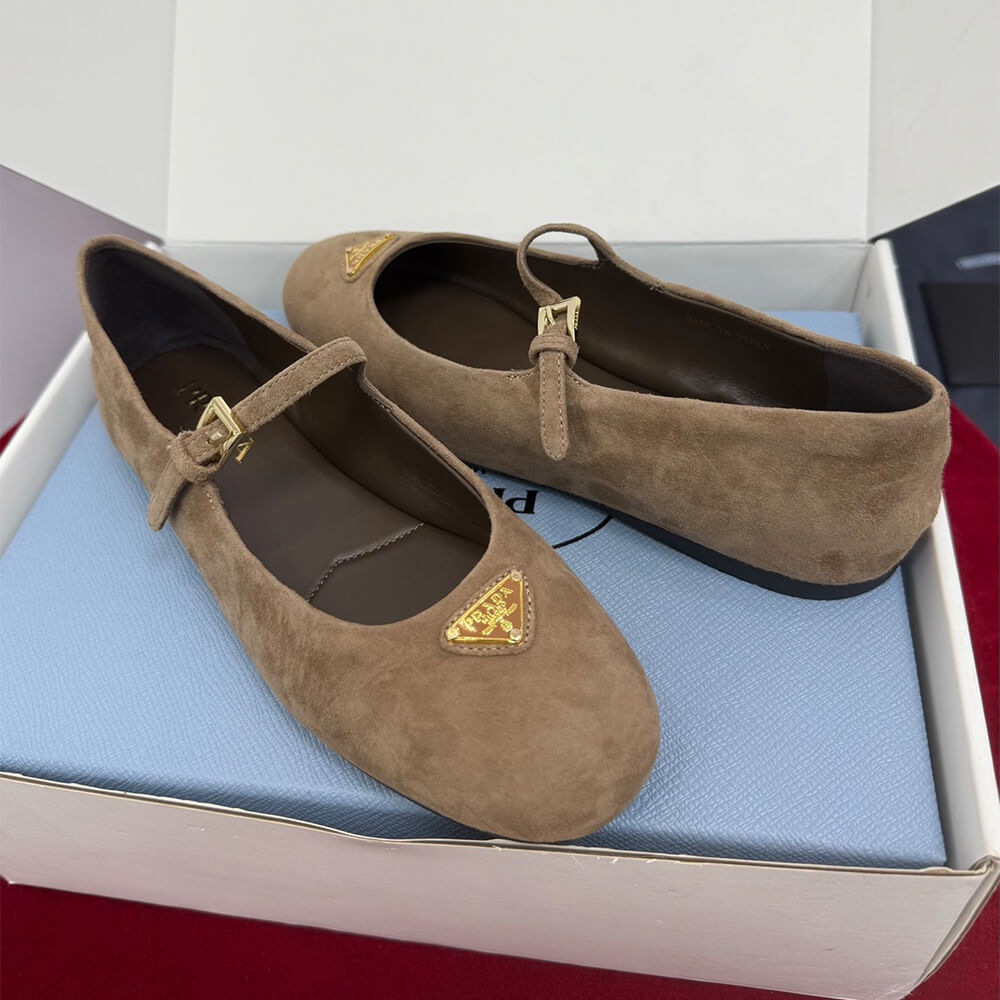 Pra*a Suede ballerinas
