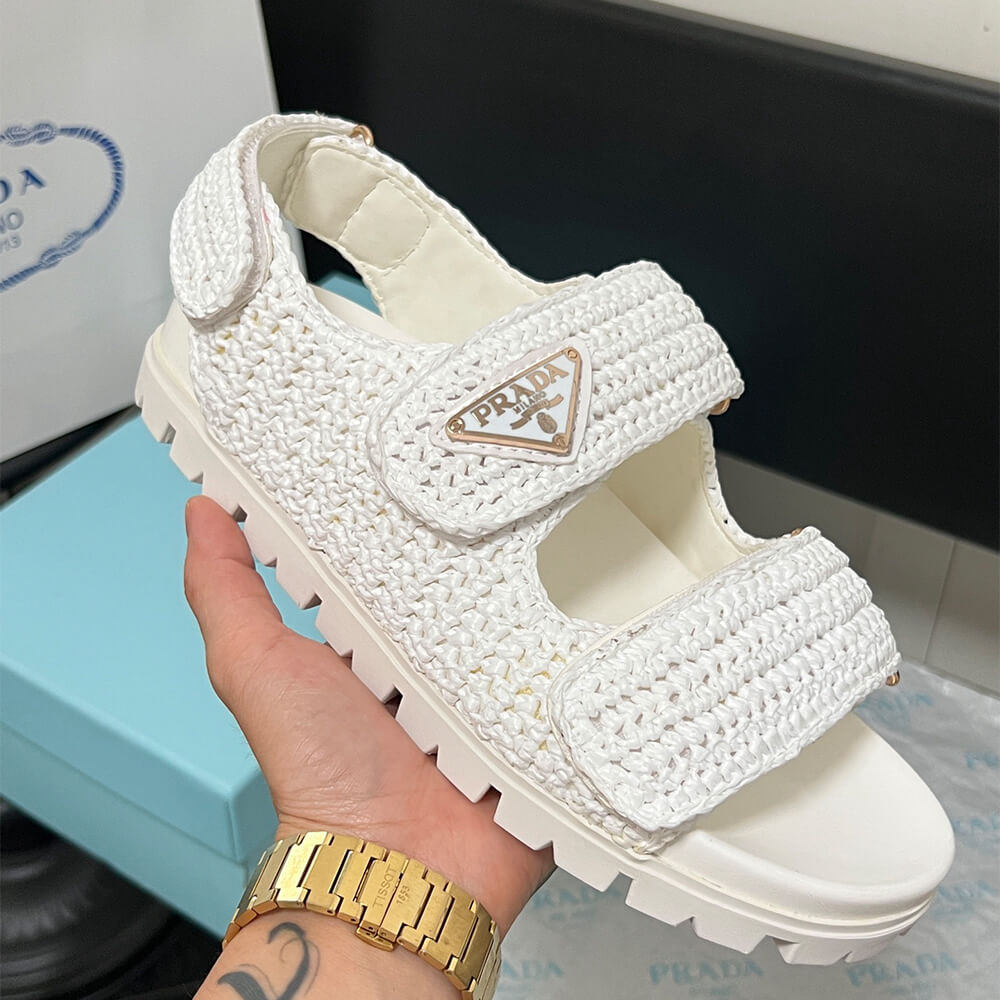 Pra*a Crochet sandals