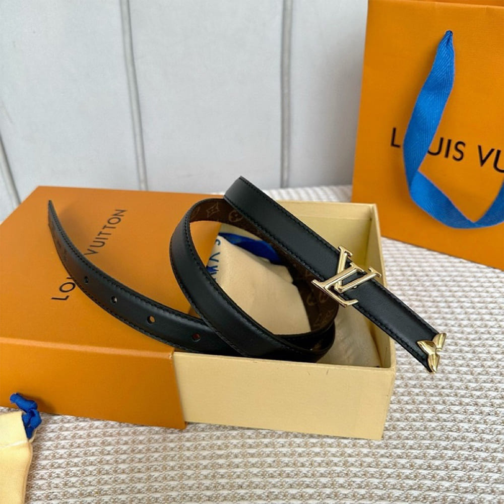 Pretty LV 20mm reversible leather belt