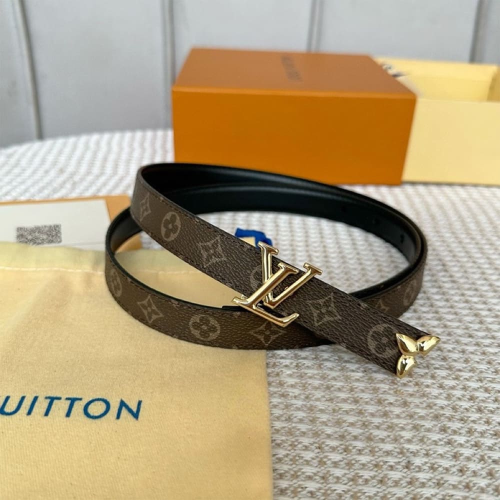 Pretty LV 20mm reversible leather belt