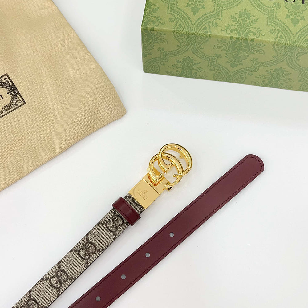 Gvc*1 Reversible GG Marmont wide belt