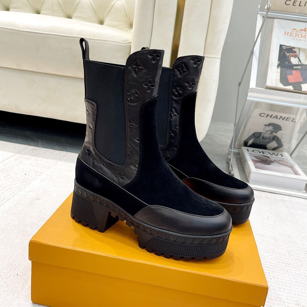 LV Laureate Platform Chelsea Boot