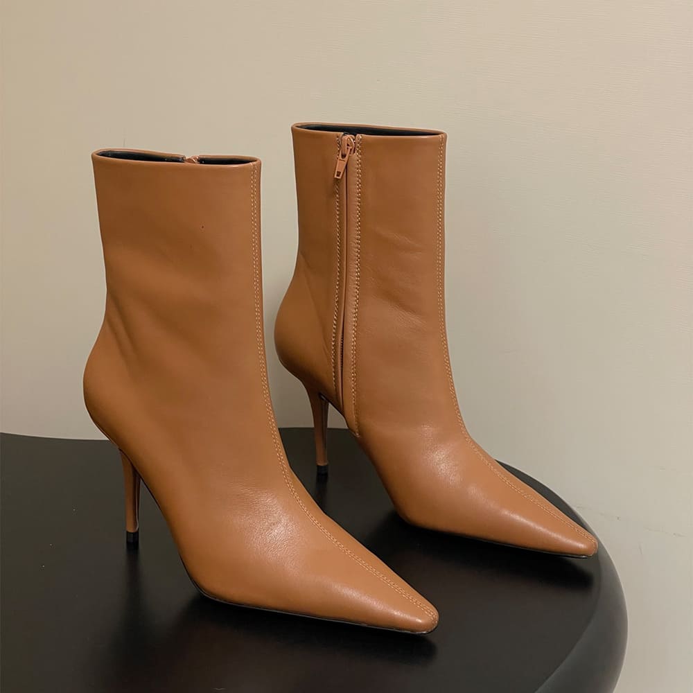 Y51 ASHLEY booties in smooth leather