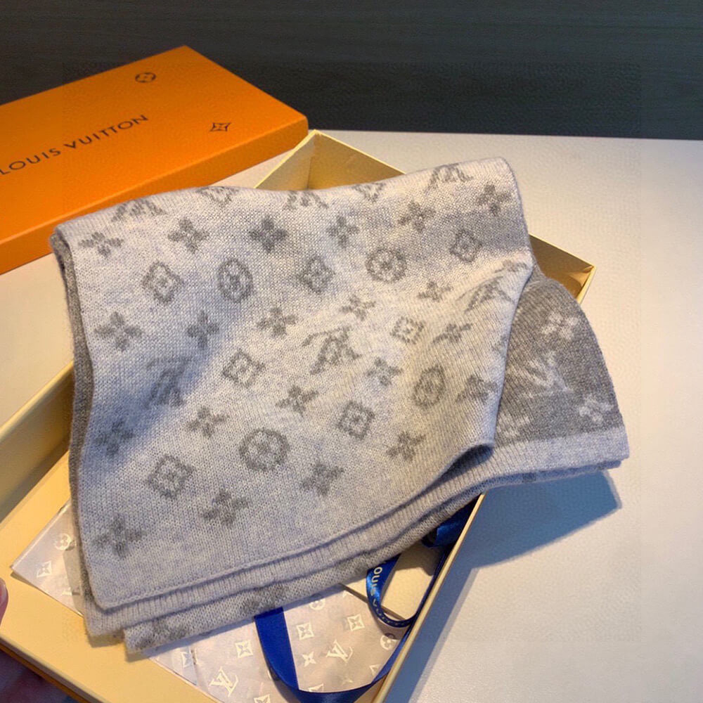 LV Monogram Denim Scarf