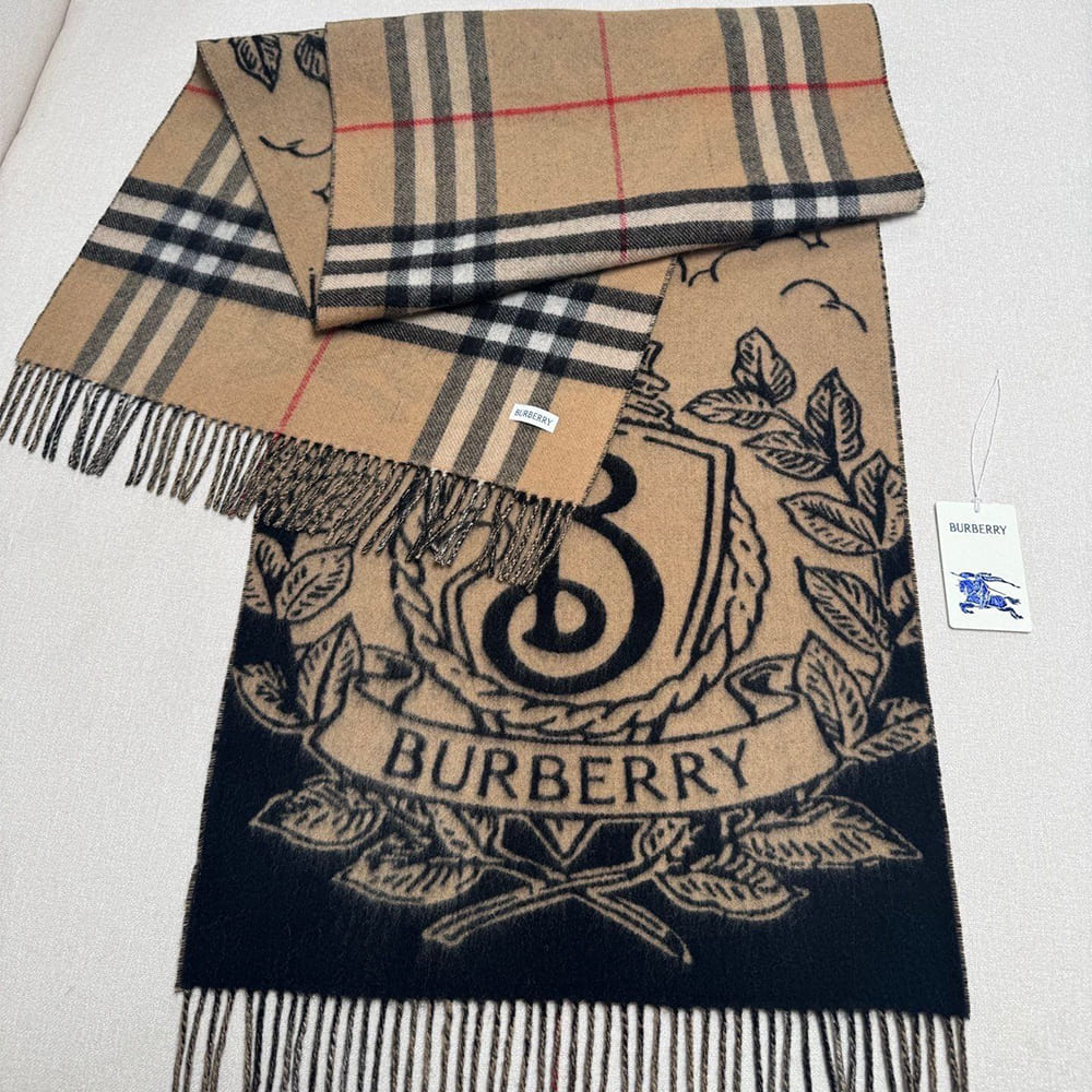 Bv*b*rry Wide Reversible Stormy Knight Scarf