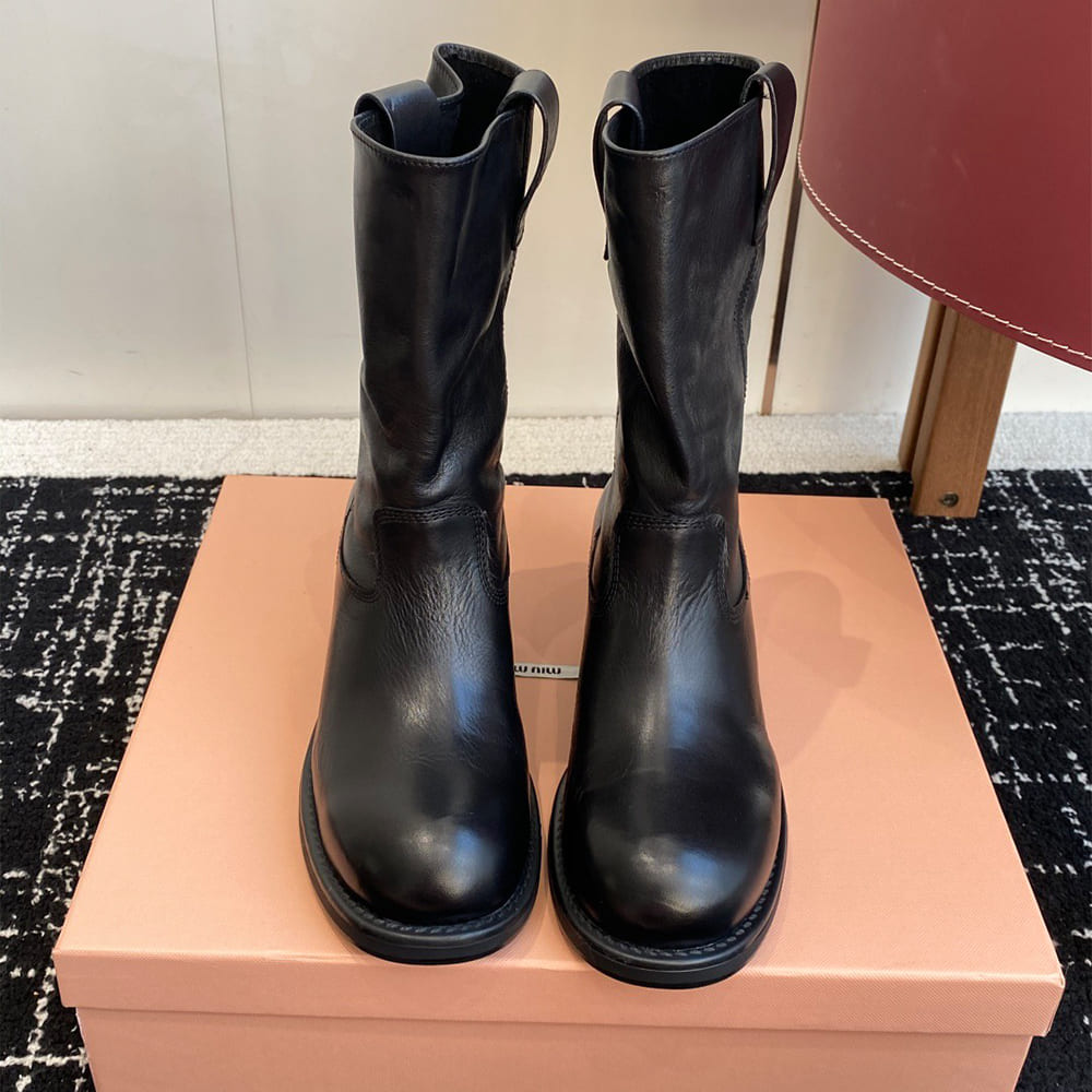M1um1u Leather boots