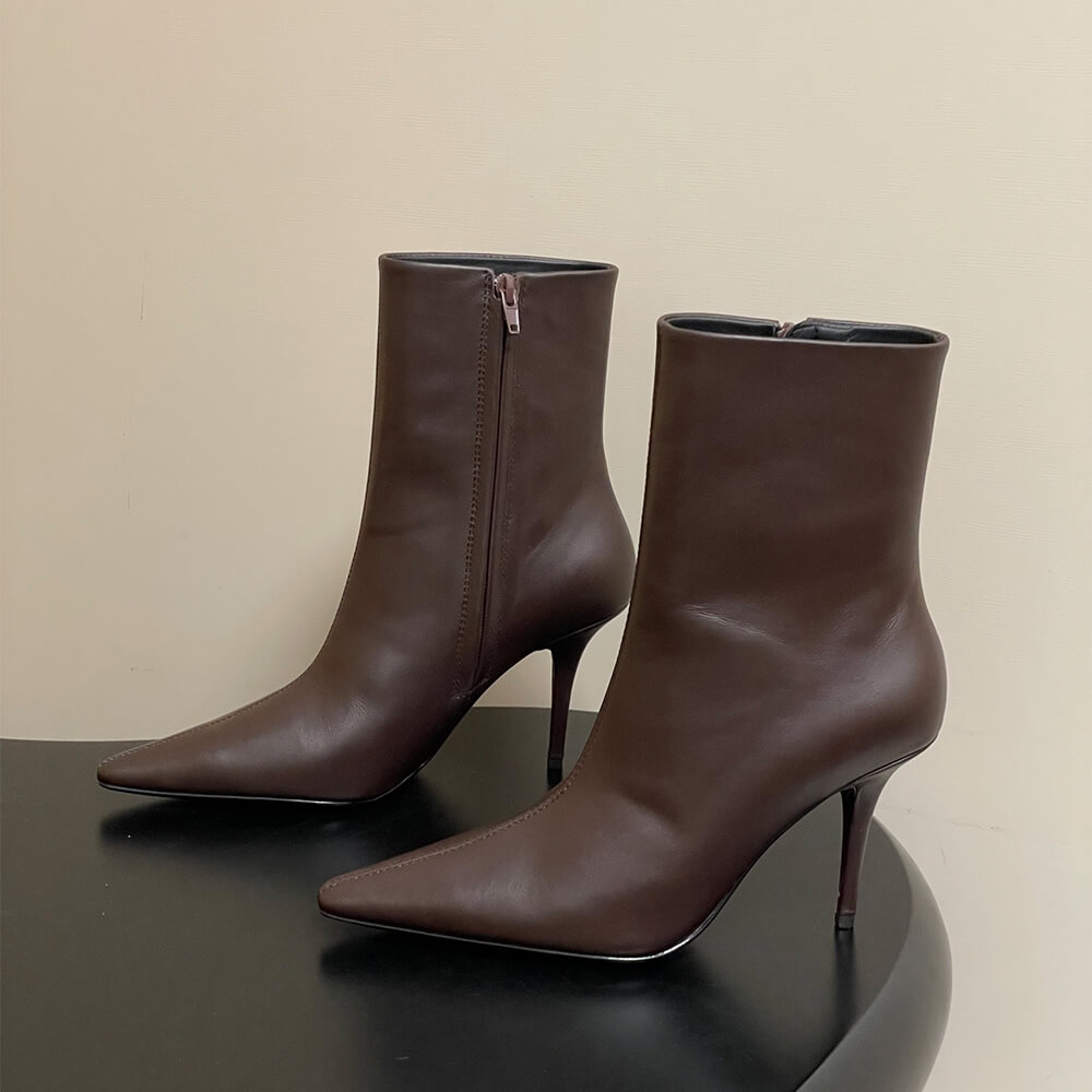 Y51 ASHLEY booties in smooth leather