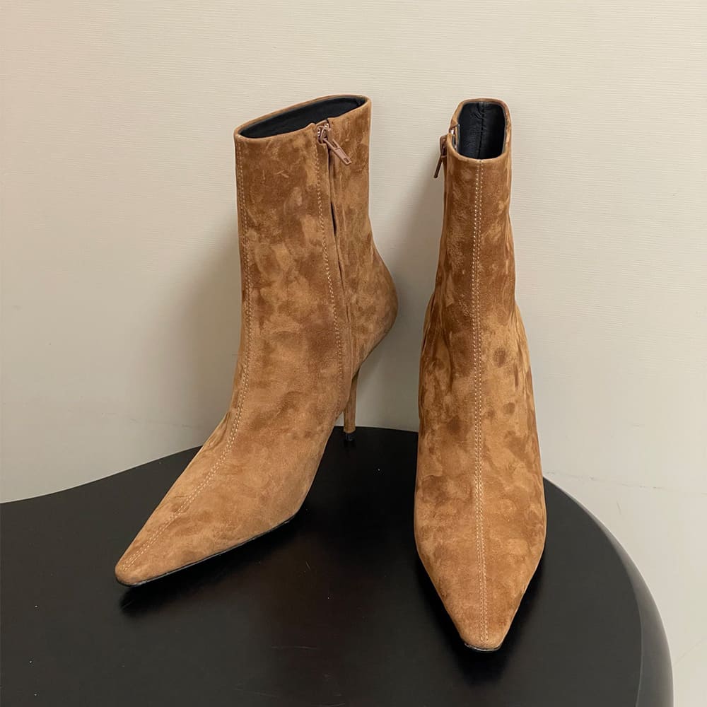Y51 ASHLEY booties in smooth leather