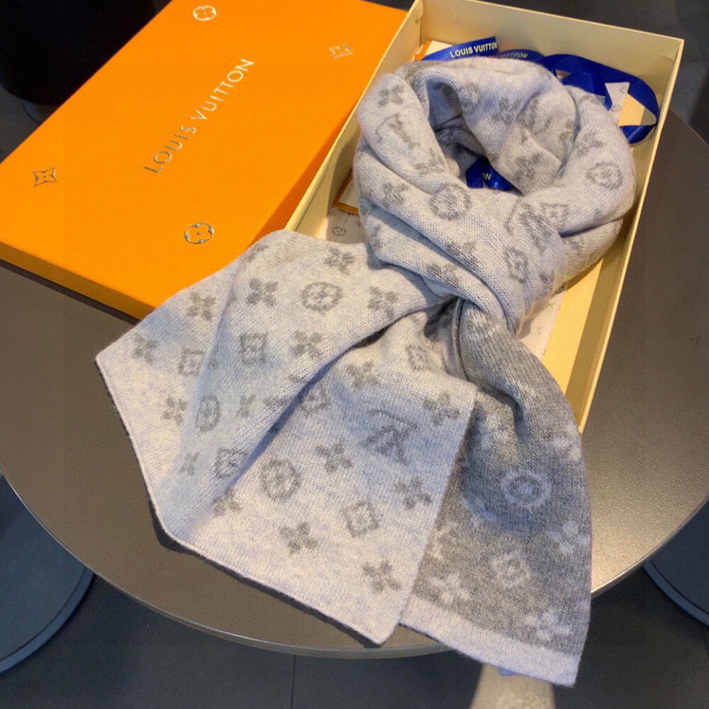 LV Monogram Denim Scarf