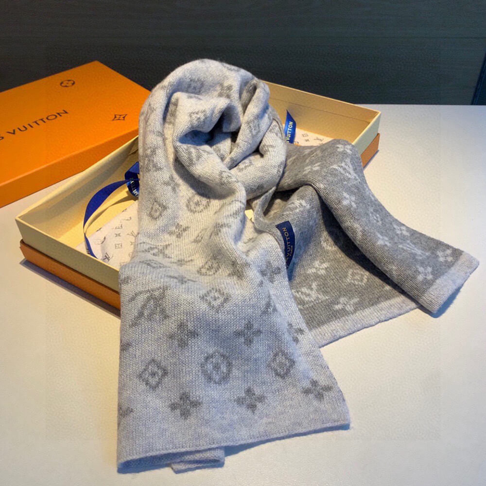 LV Monogram Denim Scarf