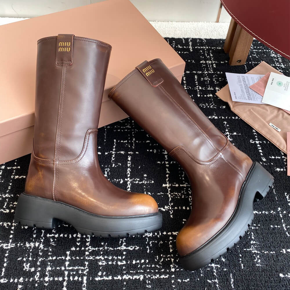 M1um1u leather boots