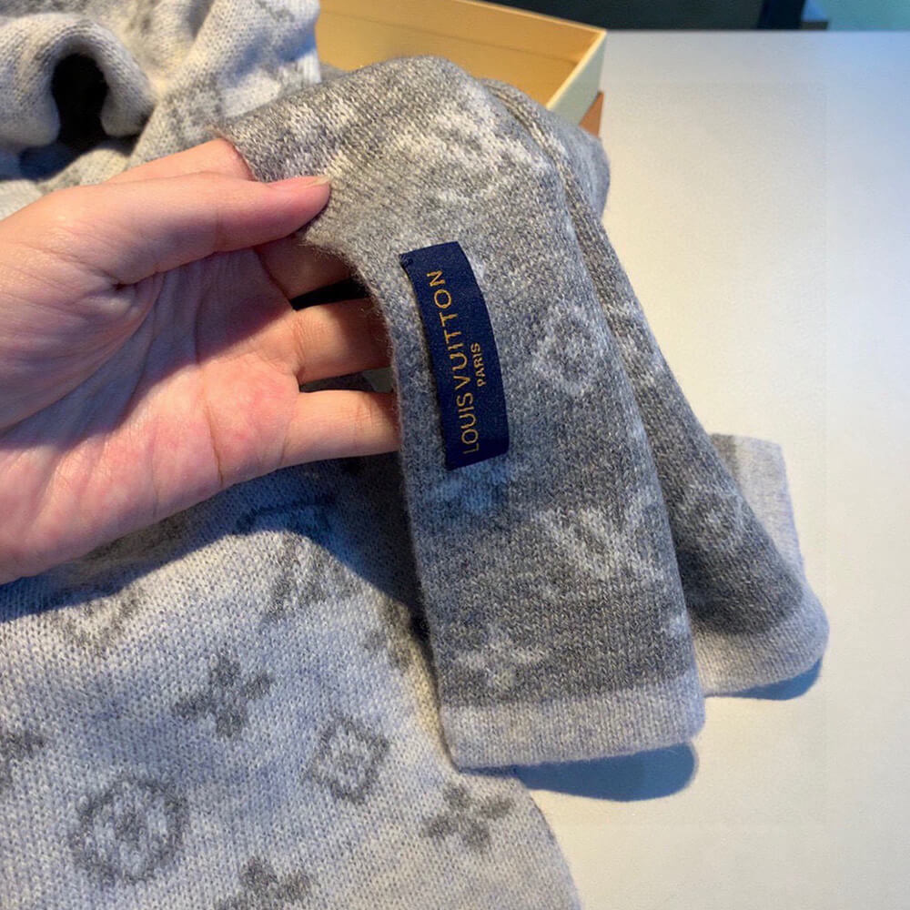 LV Monogram Denim Scarf