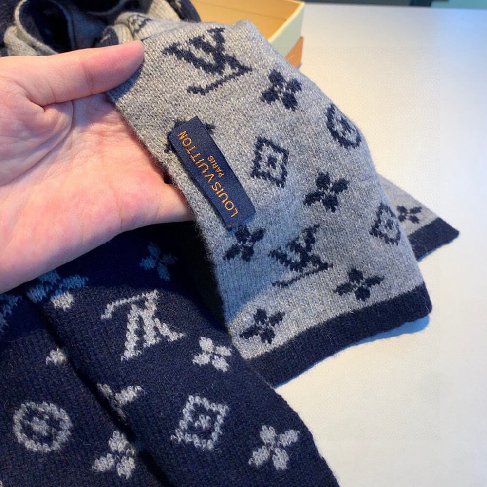LV Monogram Denim Scarf
