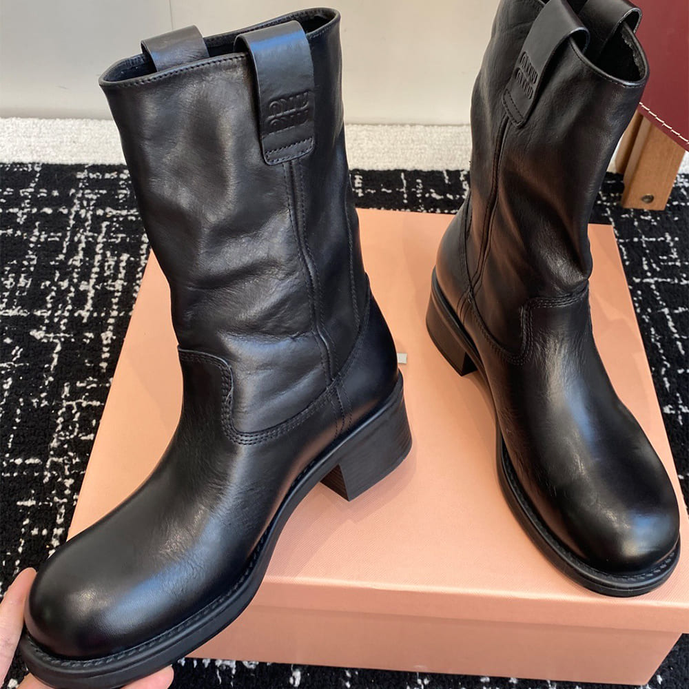 M1um1u Leather boots