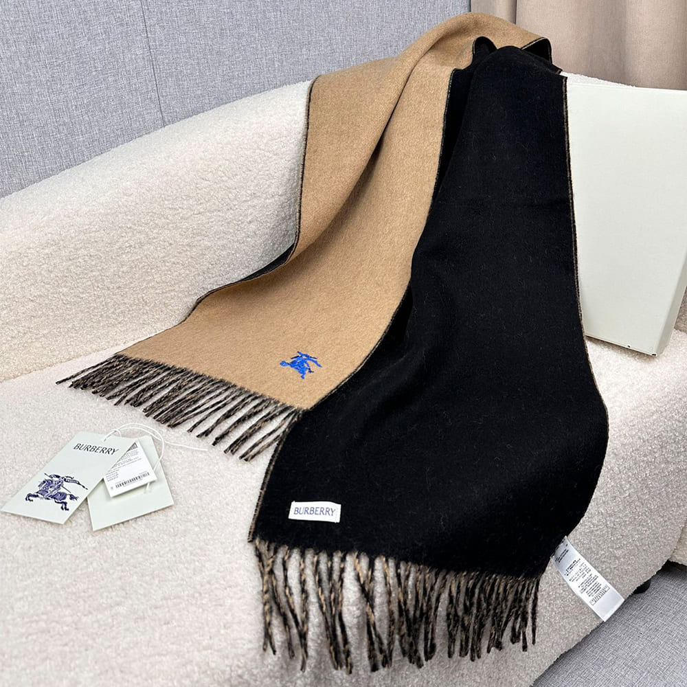 Bv*b*rry Reversible Cashmere Scarf