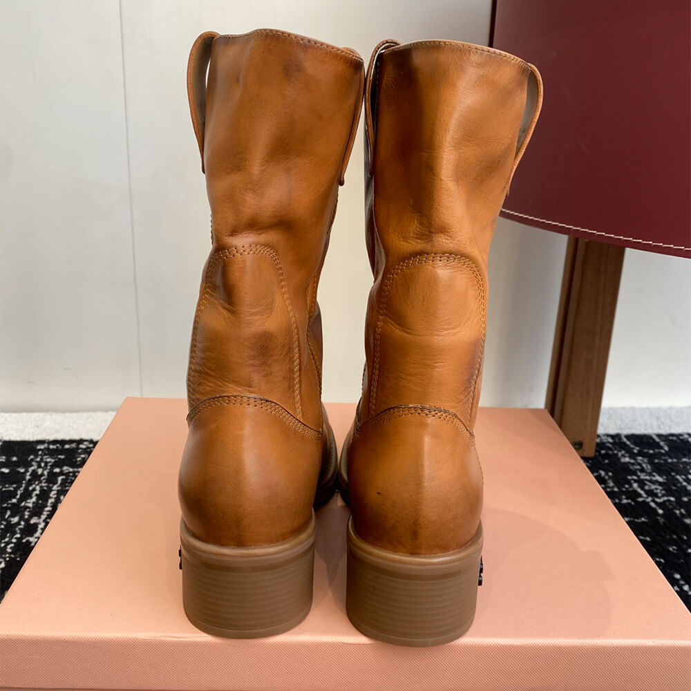 M1um1u Leather boots