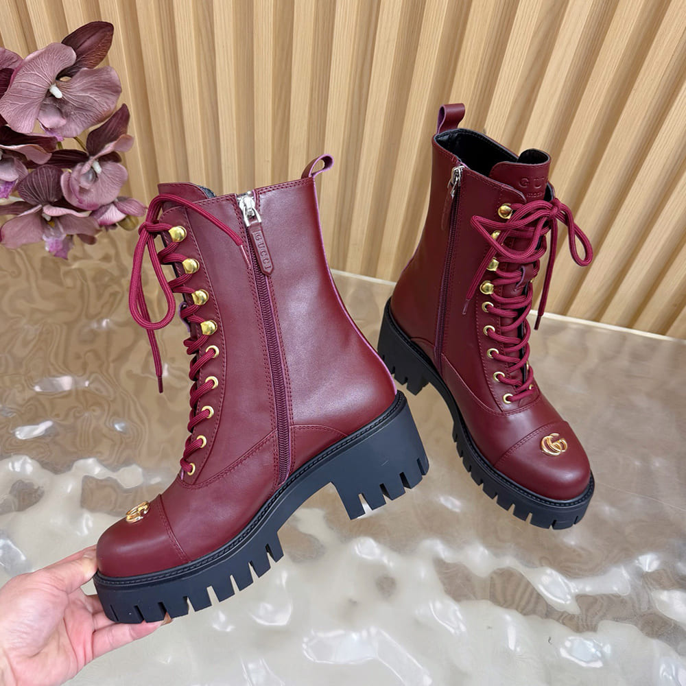 Gvc*1 Women’s lace-up ankle boot with GG