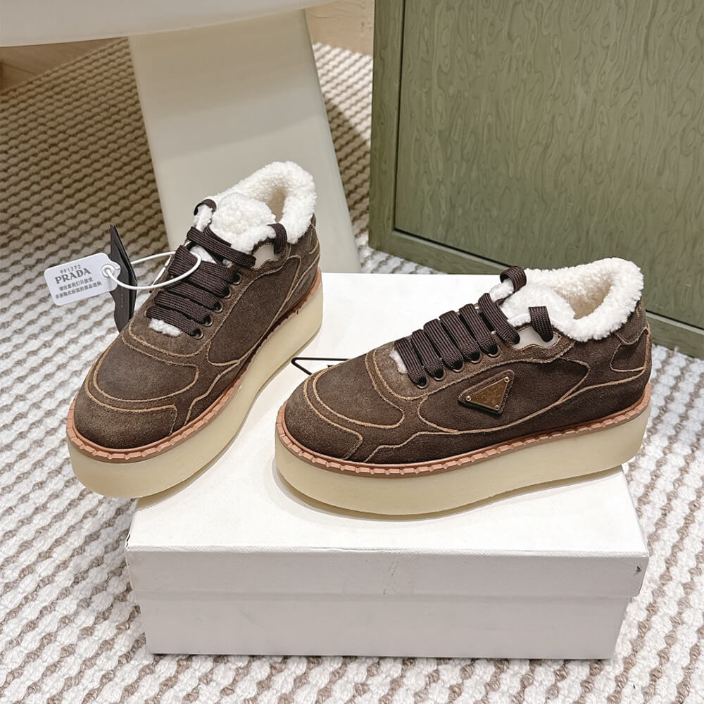 Pra*a Suede mid-top sneakers