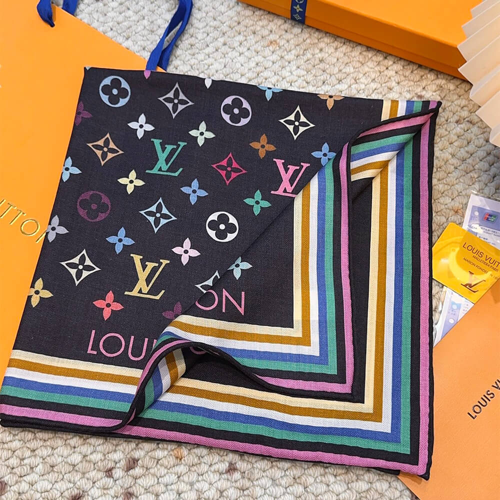 LV x TM Monogram Multicolor Shawl