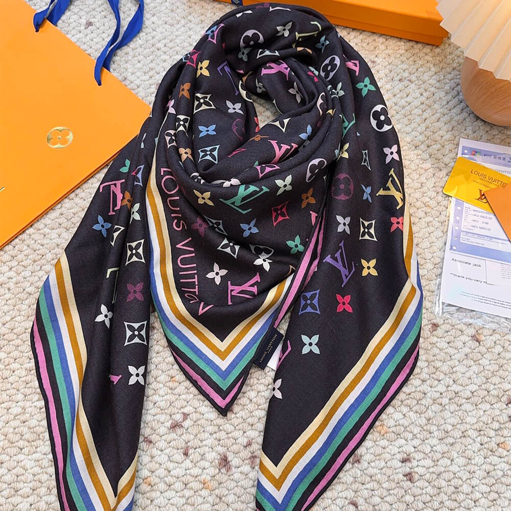 LV x TM Monogram Multicolor Shawl