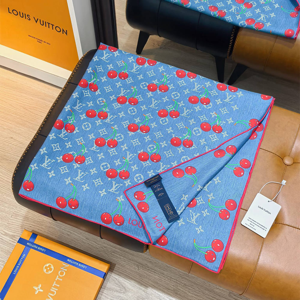 LV x TM Denim Cerise Square 90