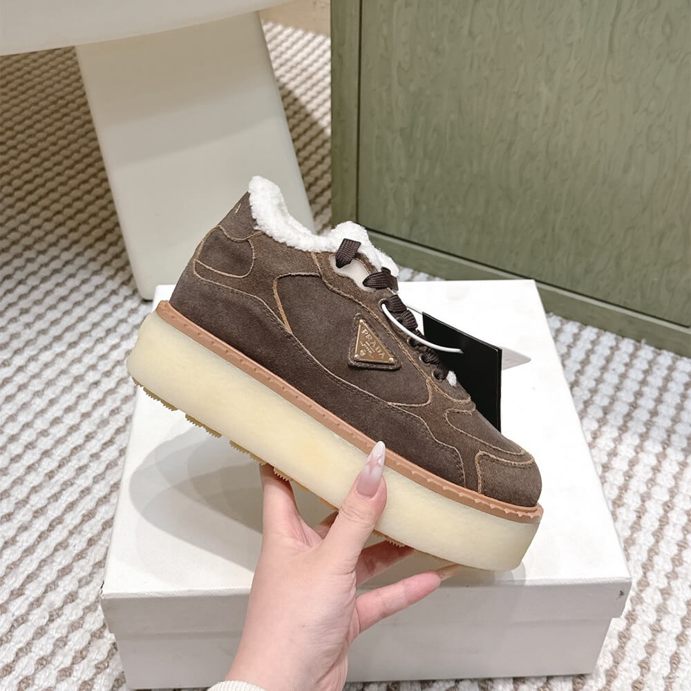 Pra*a Suede mid-top sneakers