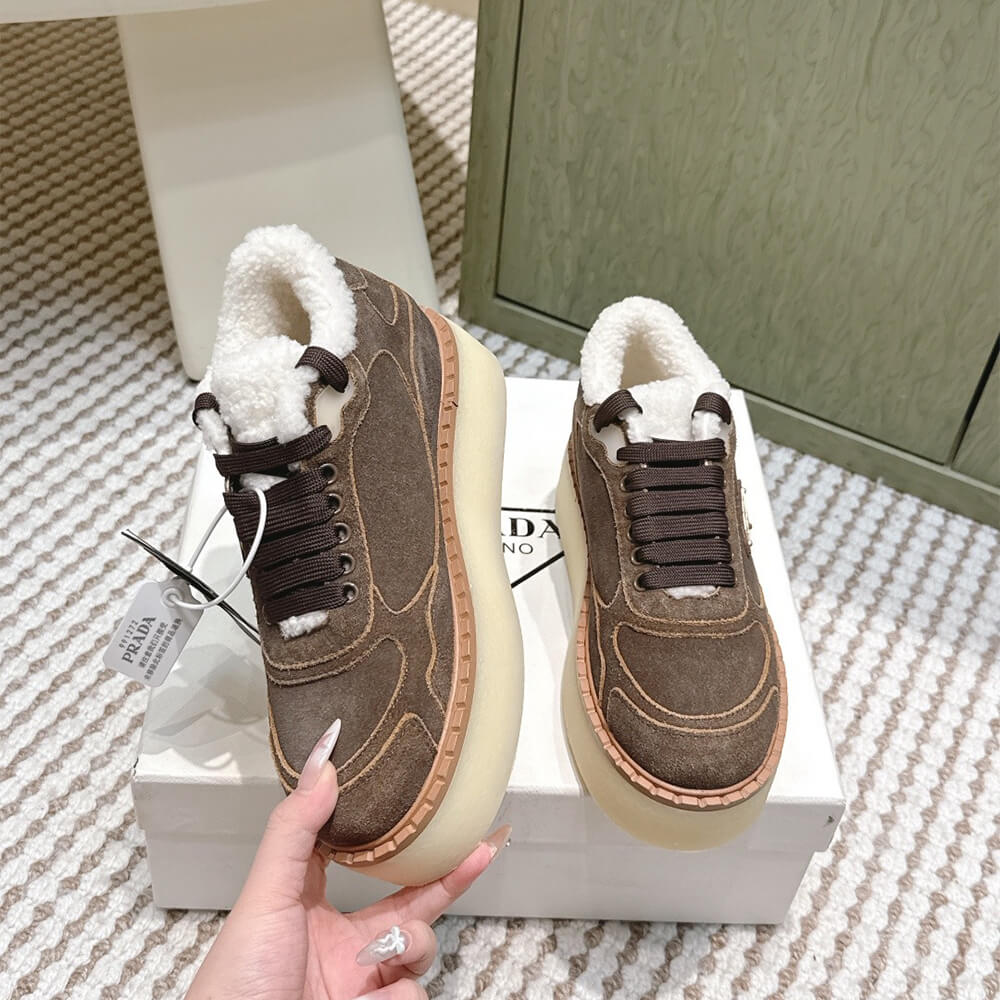 Pra*a Suede mid-top sneakers