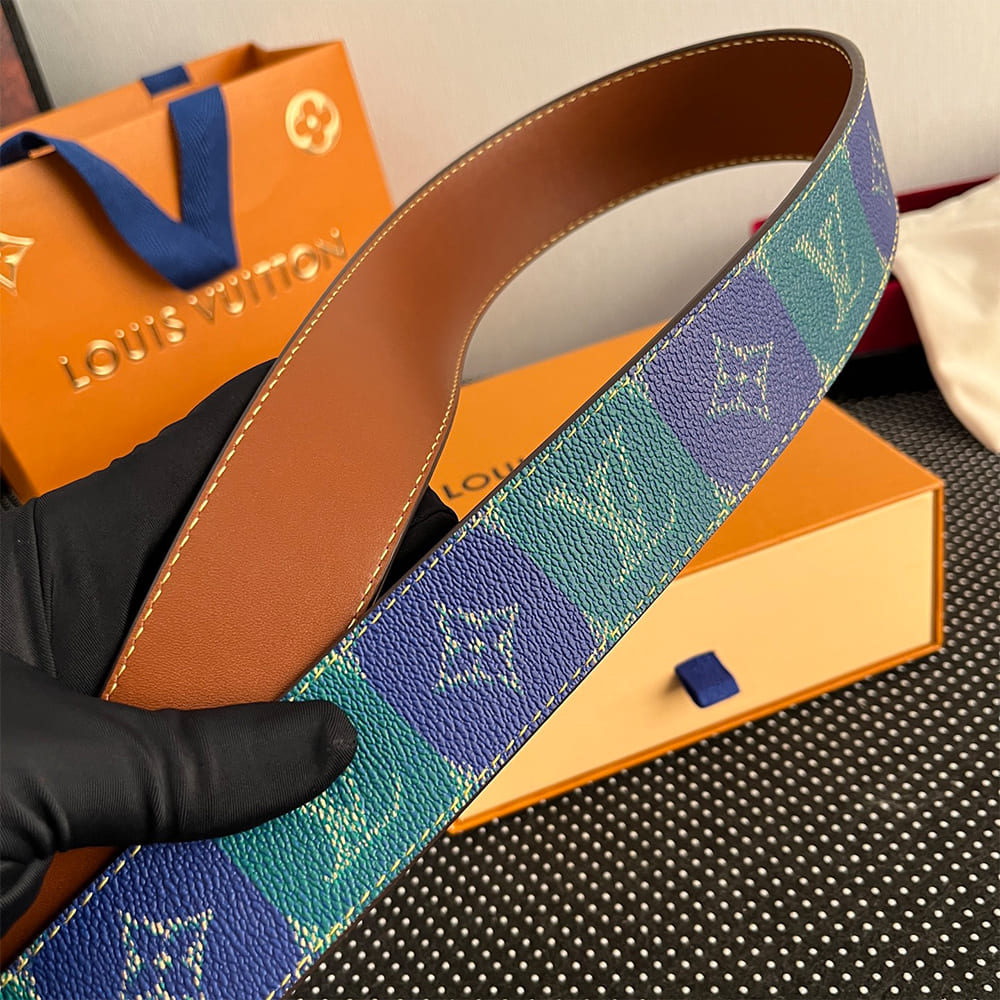 LV Initiales College Monogram Heritage 40mm Reversible Belt