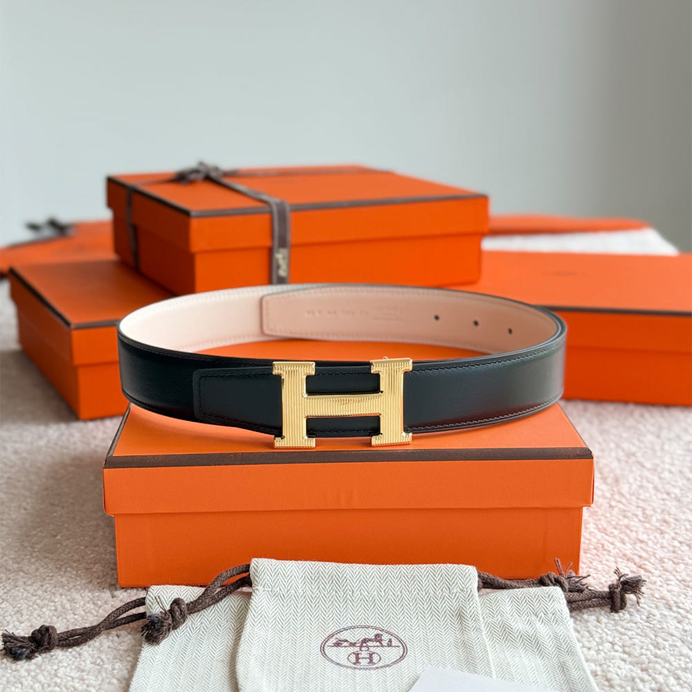 H**me5 Fibbia da cintura H Stri??e & Pelle reversibile per cintura 32mm