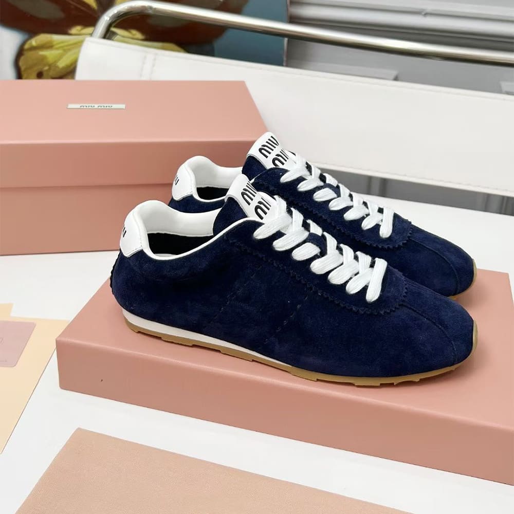 M1um1u Suede Sneakers
