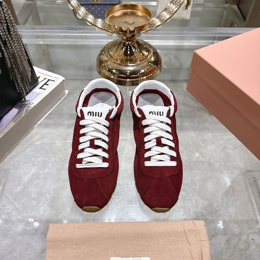 M1um1u Suede Sneakers