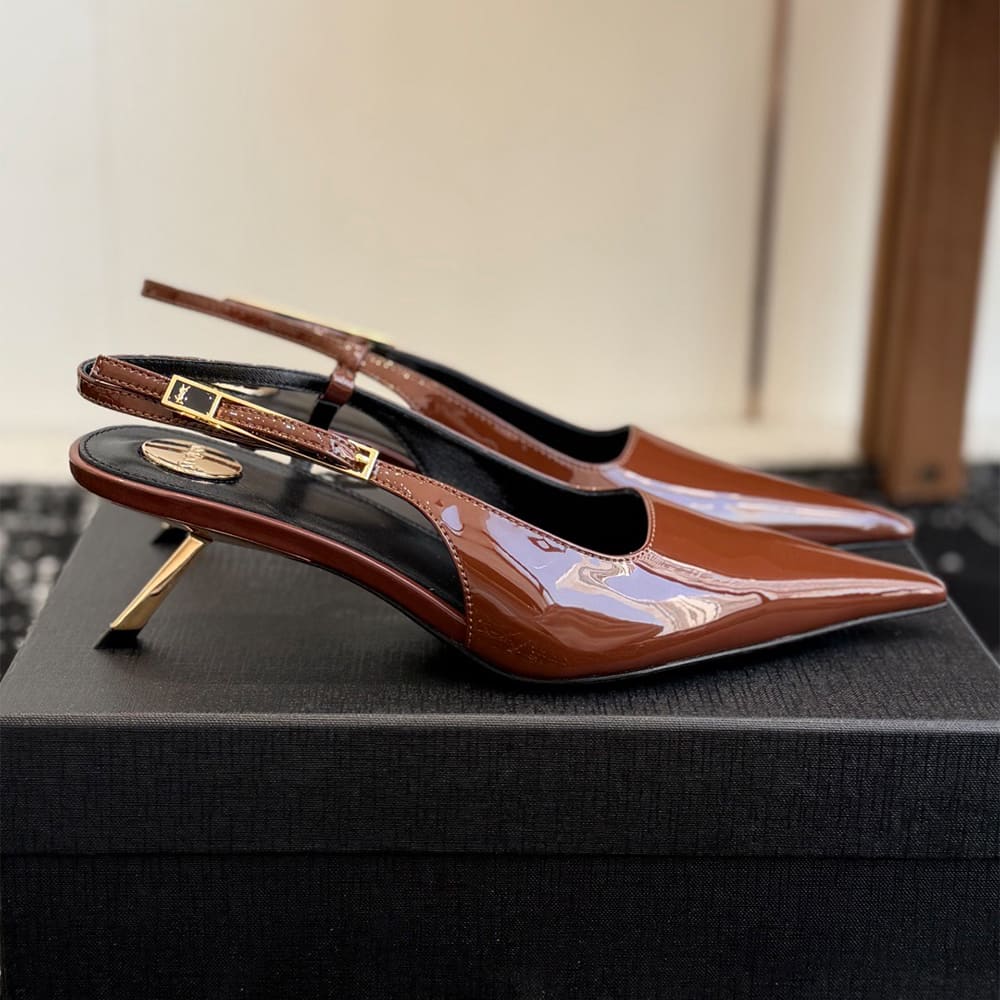 Y51 LEE slingback pumps in patent leather