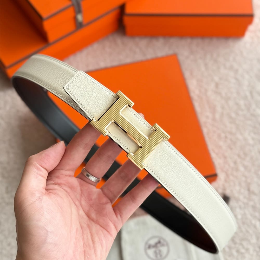 H**me5 Fibbia da cintura H Stri??e & Pelle reversibile per cintura 32mm