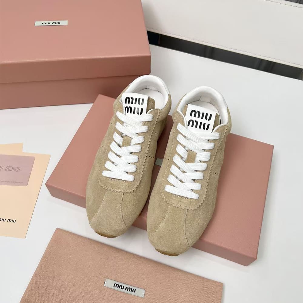 M1um1u Suede Sneakers