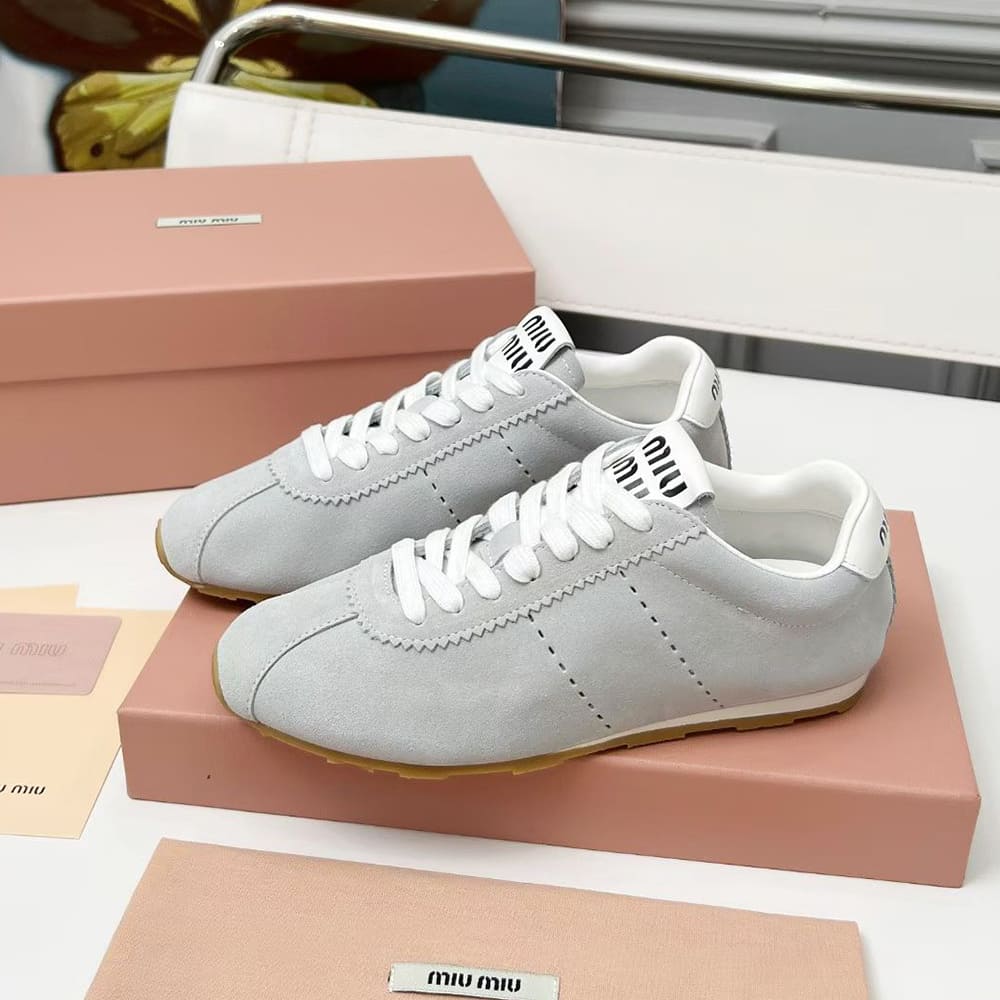 M1um1u Suede Sneakers