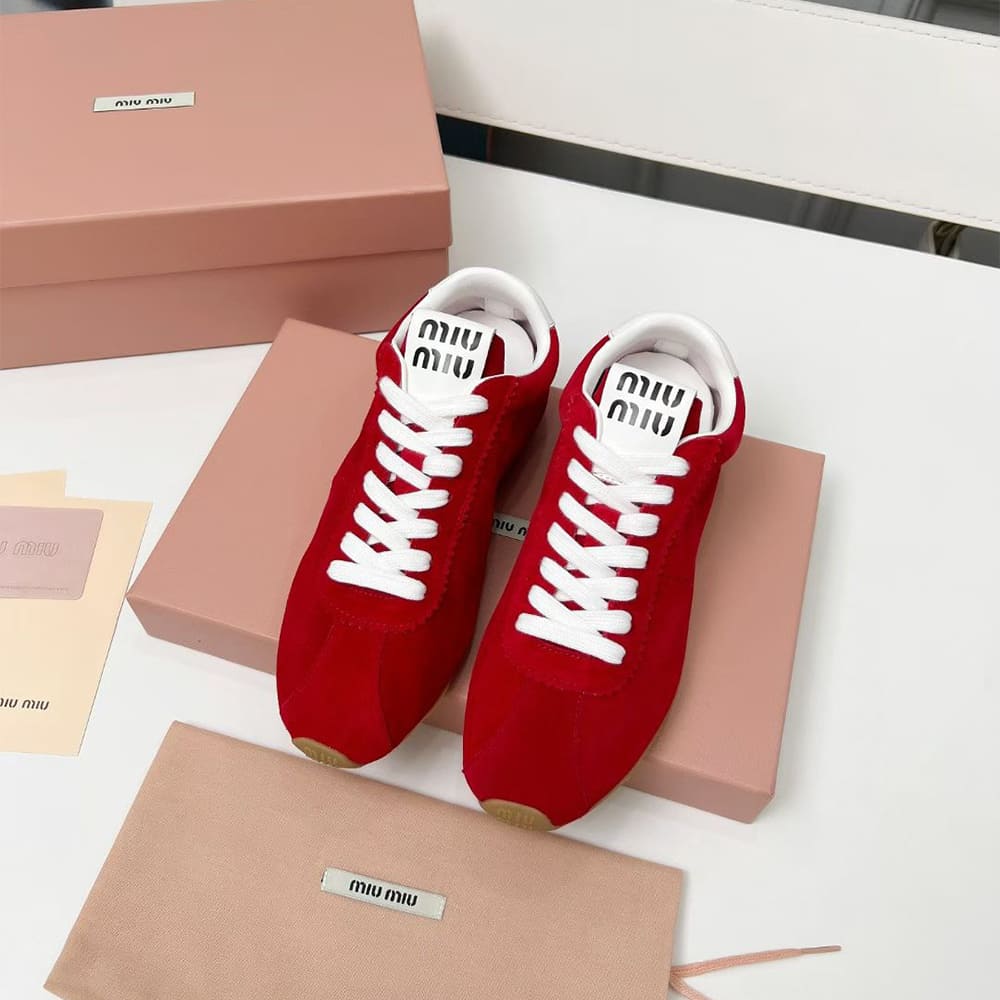 M1um1u Suede Sneakers