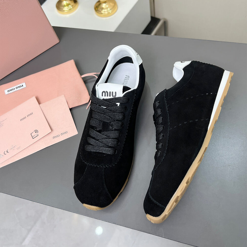 M1um1u Suede Sneakers