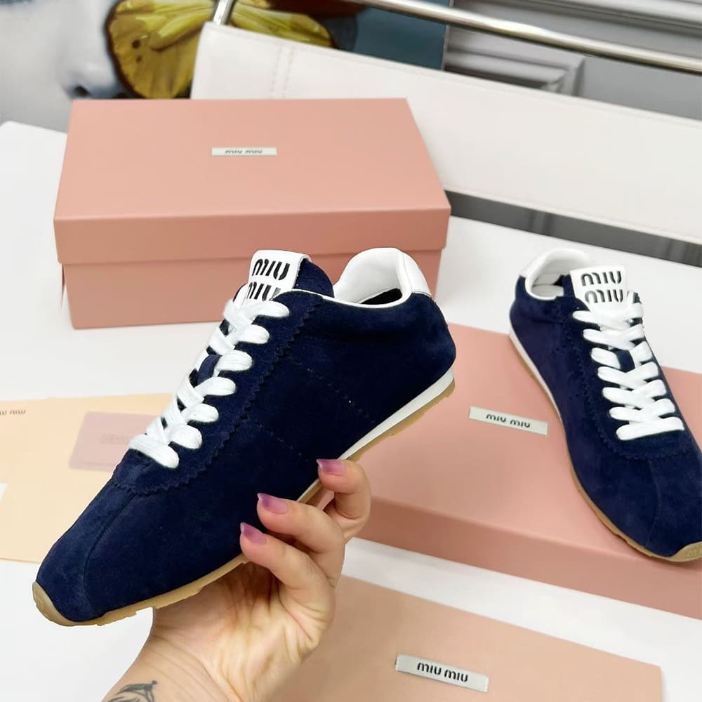 M1um1u Suede Sneakers