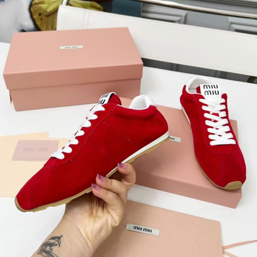 M1um1u Suede Sneakers