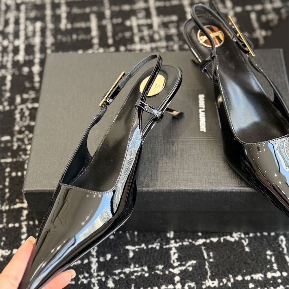 Y51 LEE slingback pumps in patent leather