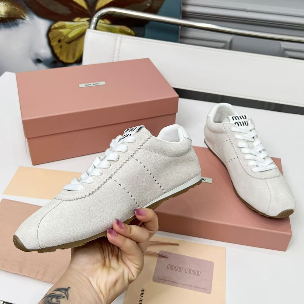 M1um1u Suede Sneakers