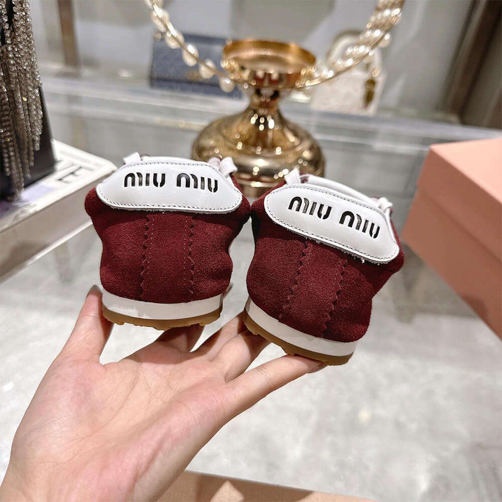 M1um1u Suede Sneakers