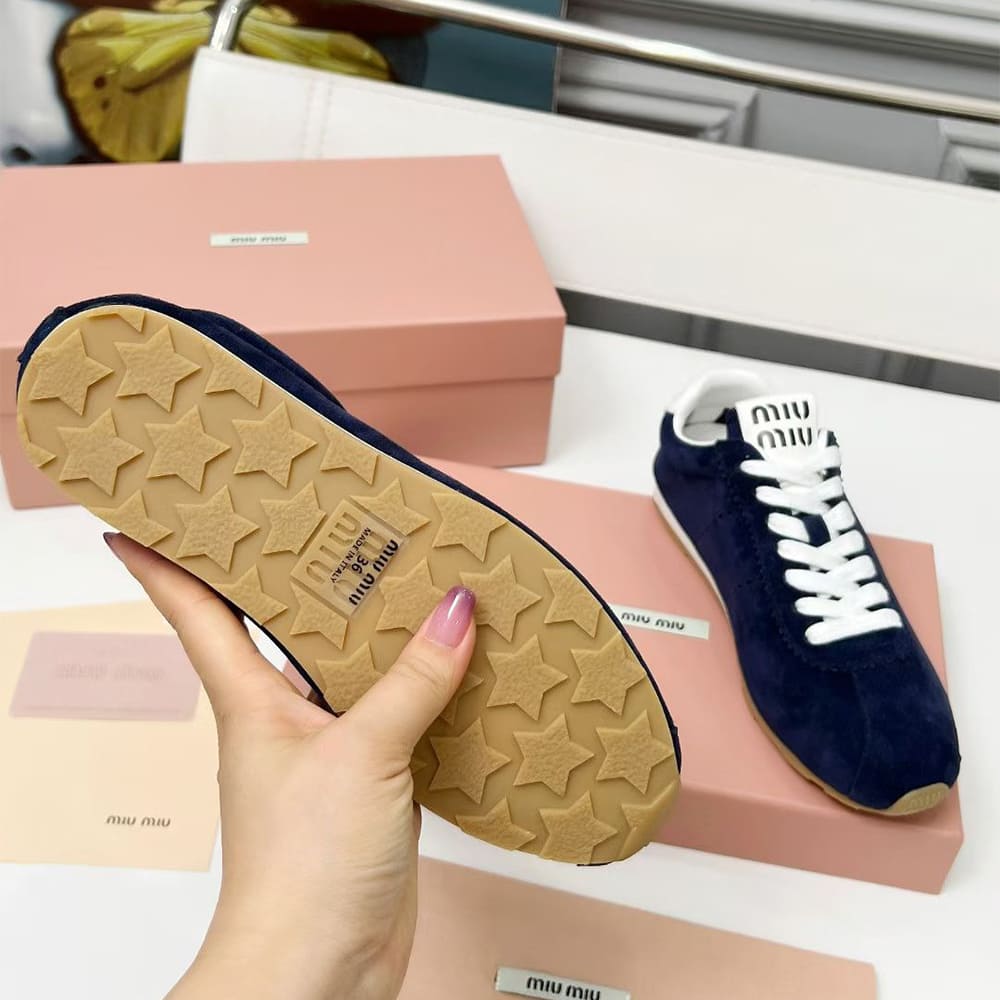 M1um1u Suede Sneakers