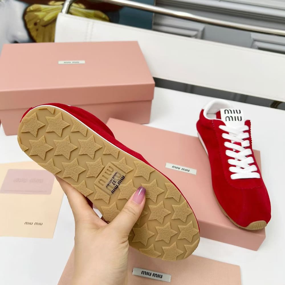 M1um1u Suede Sneakers
